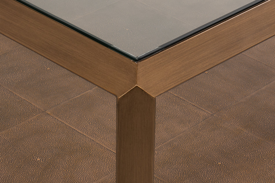 Gilbert Shagreen Cocktail Tbl,Tawnybrown by Sarreid Ltd - view 11