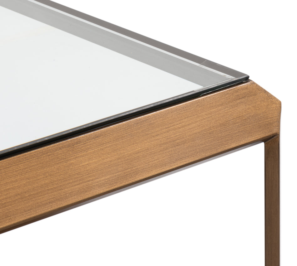 Gilbert Shagreen Cocktail Tbl,Tawnybrown by Sarreid Ltd - view 6