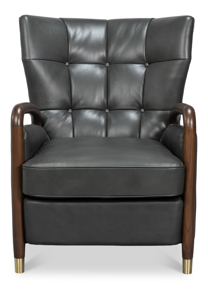 Alastair Chair, Portland Gray by Sarreid Ltd - view 2