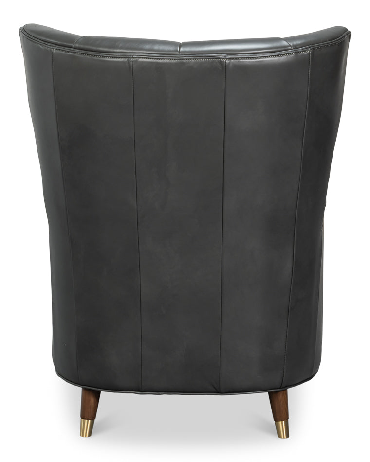 Alastair Chair, Portland Gray by Sarreid Ltd - view 4