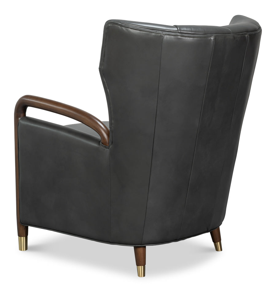 Alastair Chair, Portland Gray by Sarreid Ltd - view 5