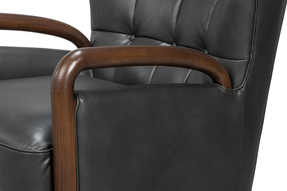 Alastair Chair, Portland Gray by Sarreid Ltd - view 6
