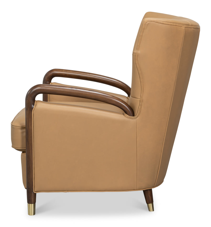 Alastair Chair, Westbury Brown by Sarreid Ltd - view 3