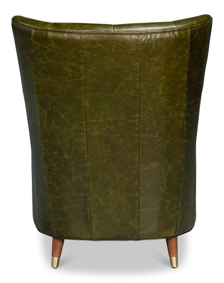 Alastair Chair, Britain Green by Sarreid Ltd - view 4