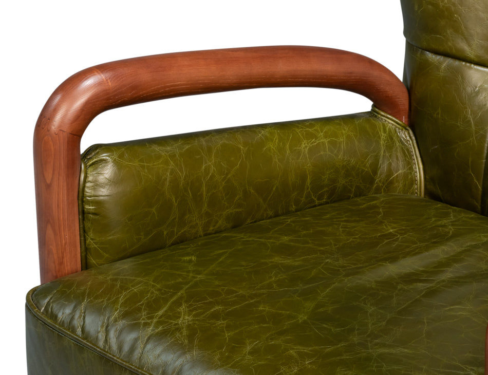 Alastair Chair, Britain Green by Sarreid Ltd - view 6