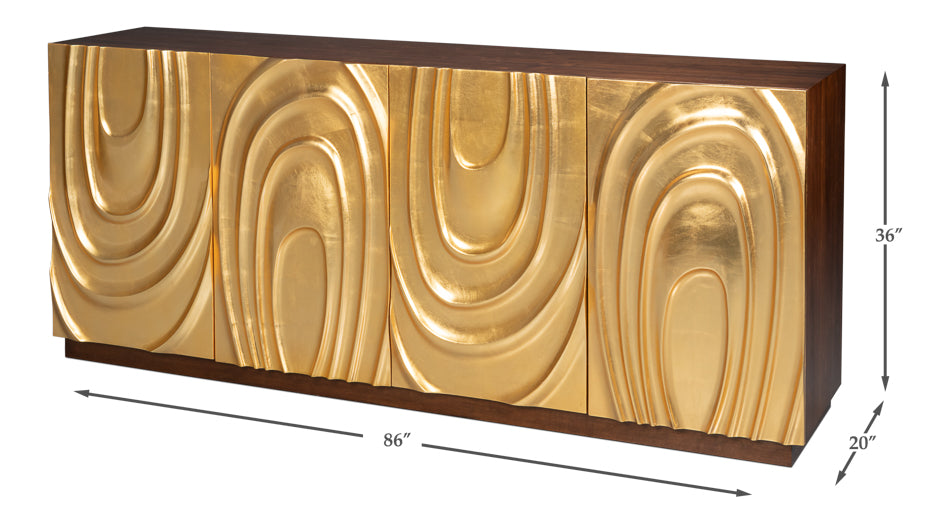 Capriole Credenza by Sarreid Ltd - view 7