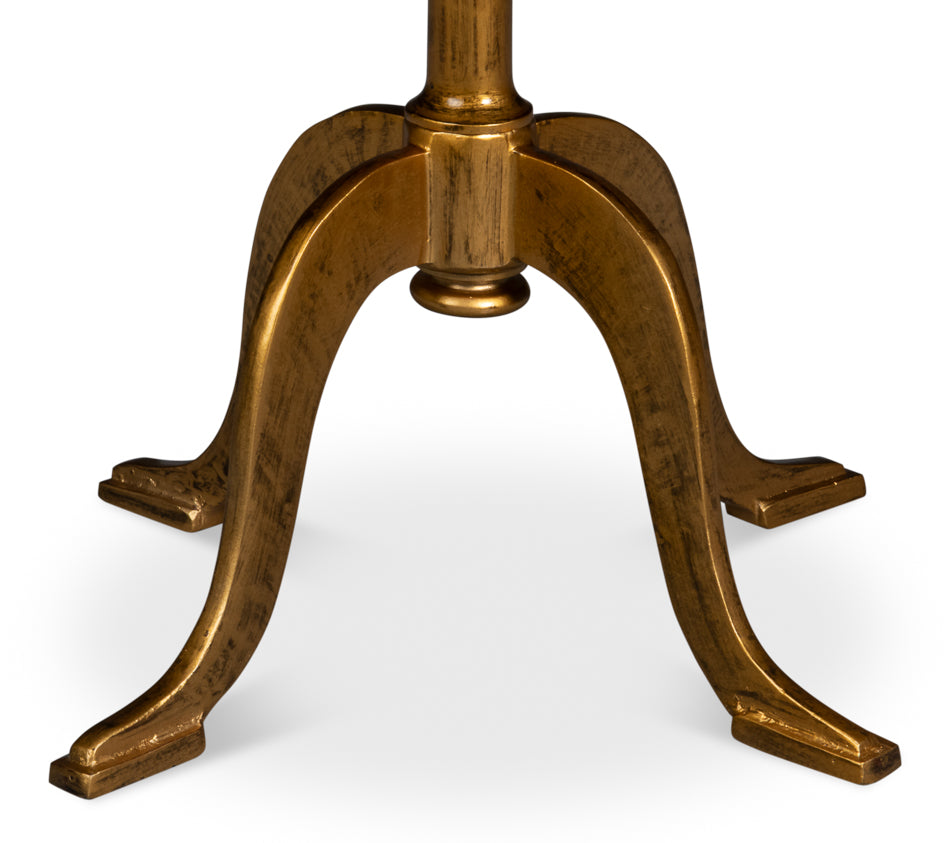 Carolina Leaf Table, Gold by Sarreid Ltd - view 9