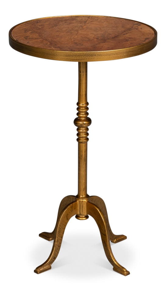 Carolina Leaf Table, Gold by Sarreid Ltd - view 2