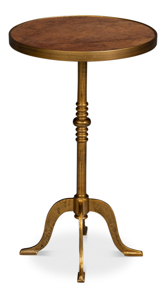Carolina Leaf Table, Gold by Sarreid Ltd - view 3