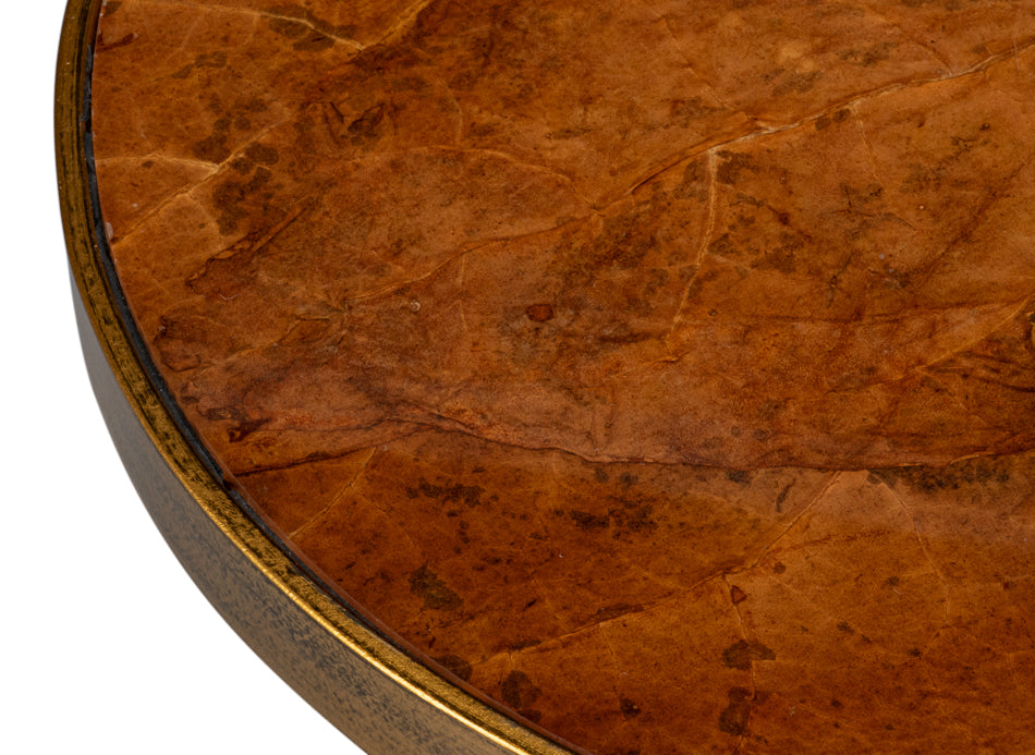 Carolina Leaf Table, Gold by Sarreid Ltd - view 6