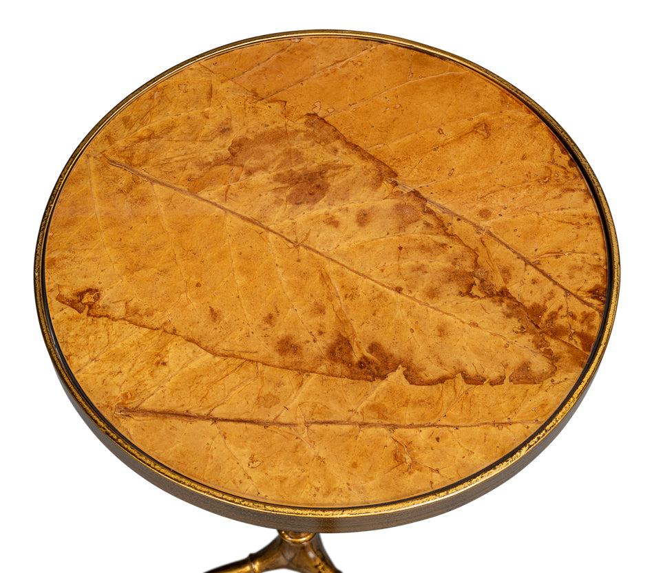 Brightleaf Table Gold Finish by Sarreid Ltd - view 5