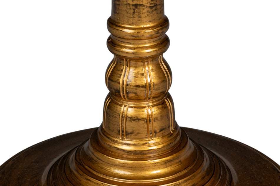 Banner House Table Gold Finish by Sarreid Ltd - view 10