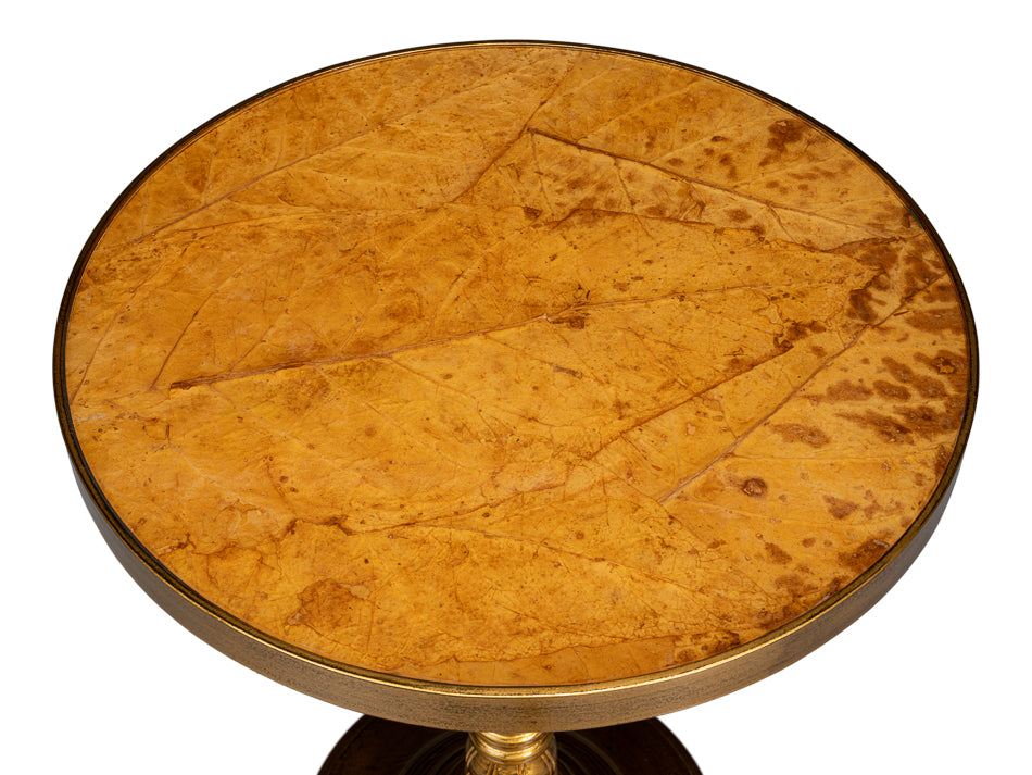 Banner House Table Gold Finish by Sarreid Ltd - view 3