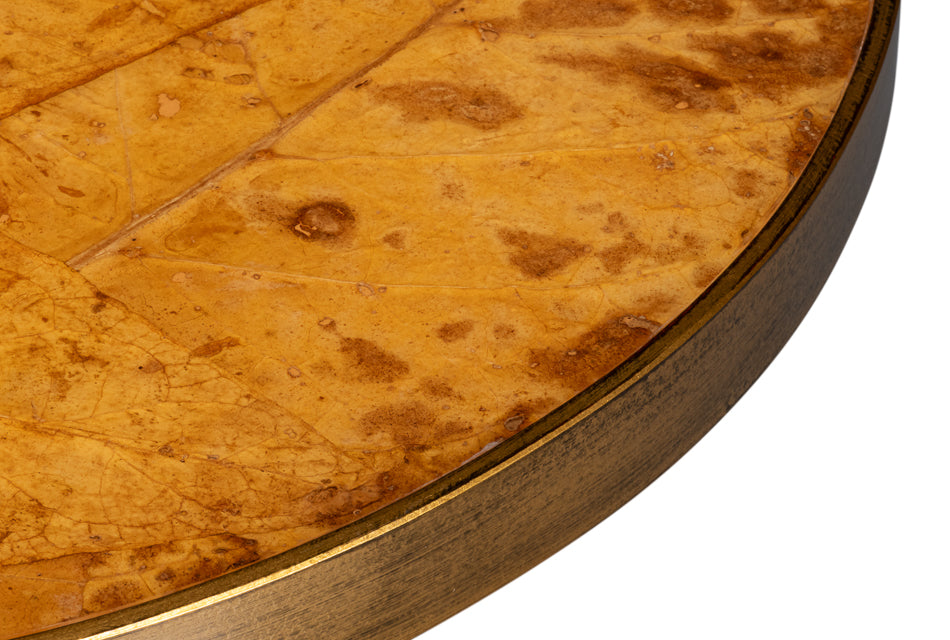 Banner House Table Gold Finish by Sarreid Ltd - view 4