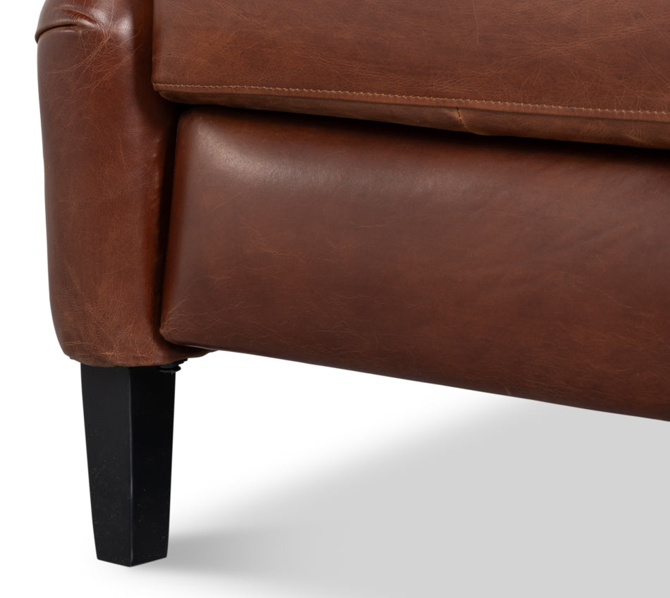 Ashford Leather Recliner by Sarreid Ltd - view 11