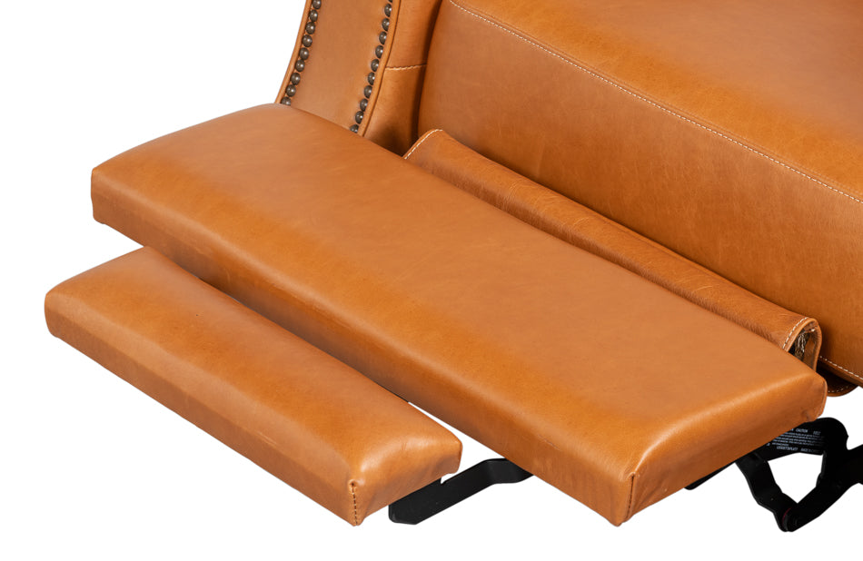 Bradford Leather Recliner by Sarreid Ltd - view 10