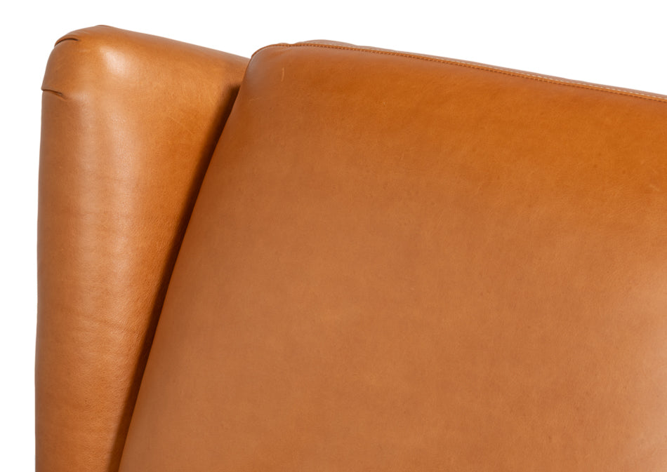 Sunday Afternoon Leather Cube,Dark Brn by Sarreid Ltd - view 11