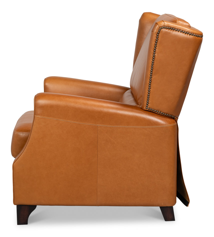 Bradford Leather Recliner by Sarreid Ltd - view 4