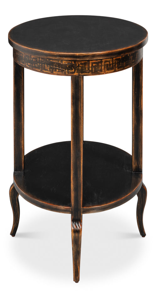 Golden Rim Side Table by Sarreid Ltd - view 8