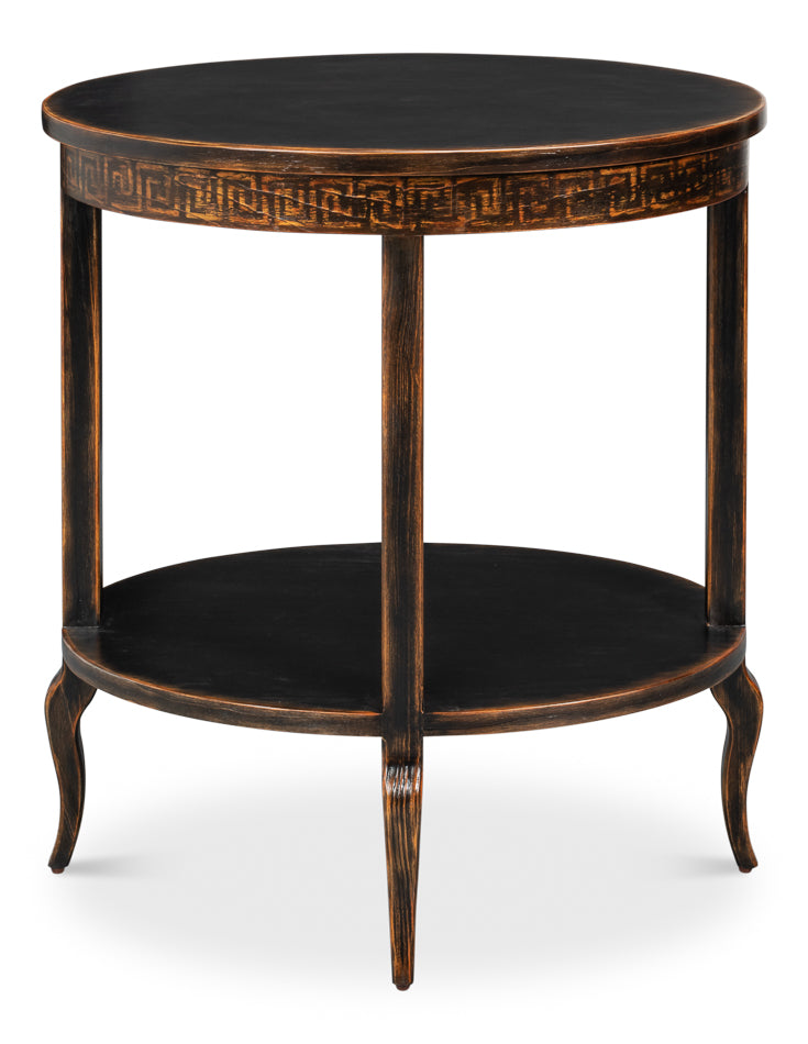 Golden Rim Side Table by Sarreid Ltd - view 2