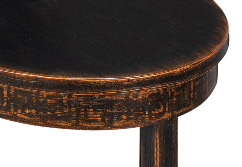 Golden Rim Side Table by Sarreid Ltd - view 5