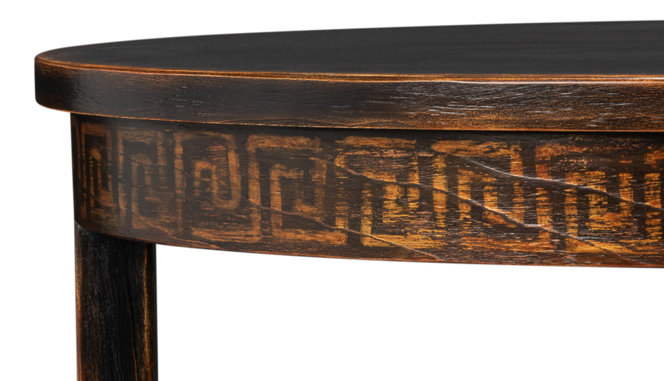Golden Rim Side Table by Sarreid Ltd - view 6