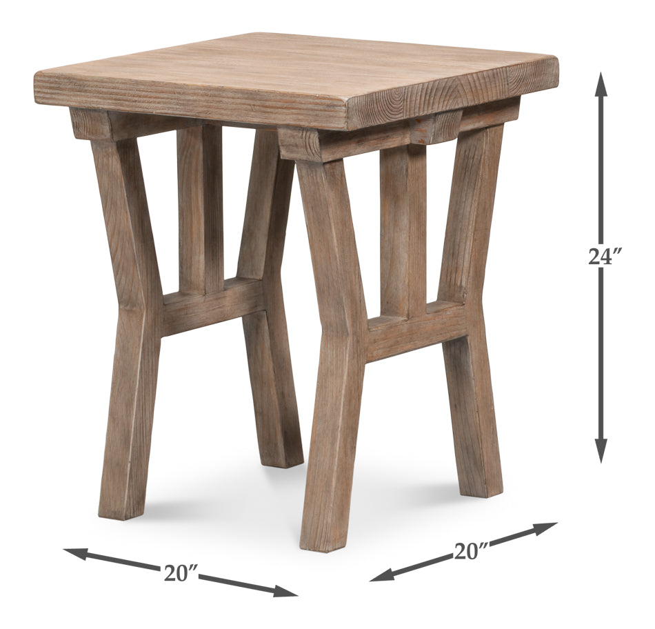 Farmhouse Side Table by Sarreid Ltd - view 7