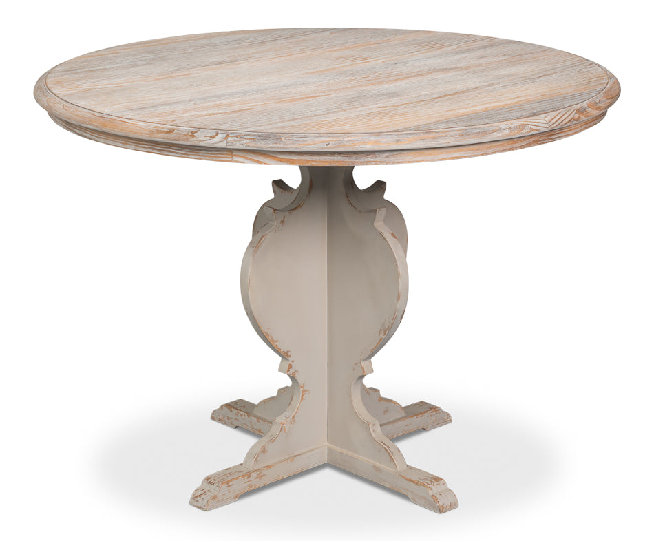 Looks Like An Antique Bistro Table by Sarreid Ltd - view 2