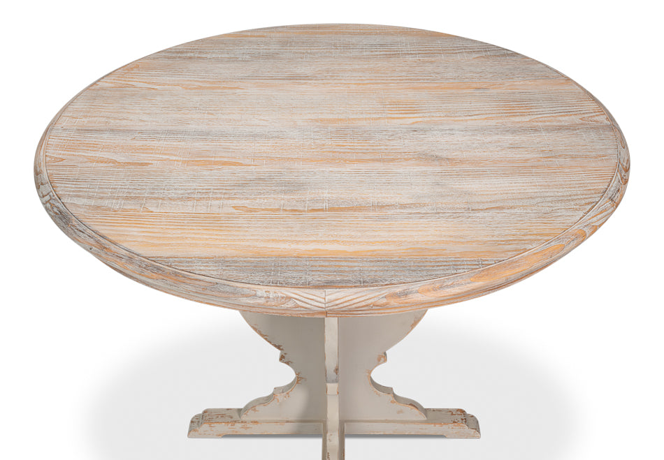 Looks Like An Antique Bistro Table by Sarreid Ltd - view 5