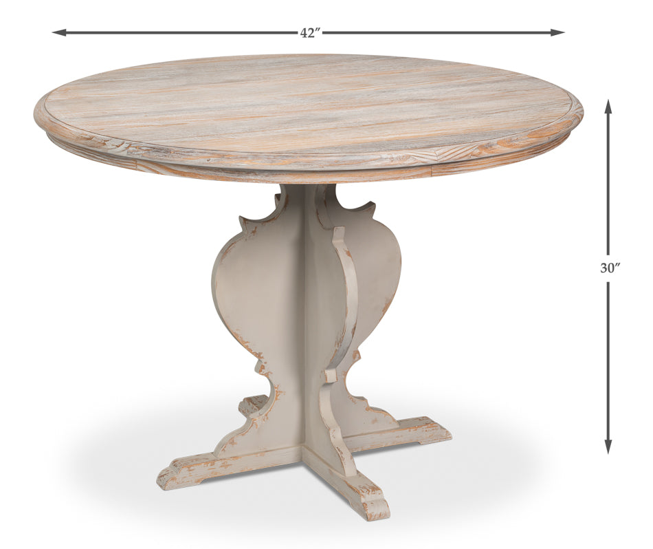 Looks Like An Antique Bistro Table by Sarreid Ltd - view 7