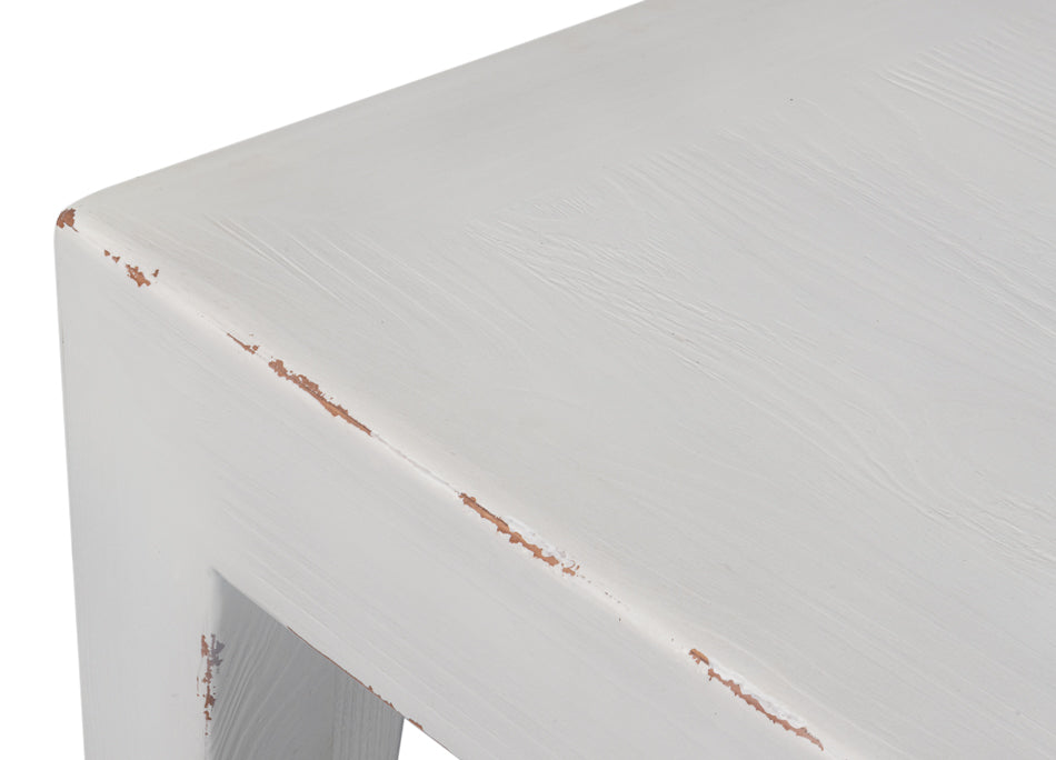Classic Chinese Cocktail Table, White by Sarreid Ltd - view 5