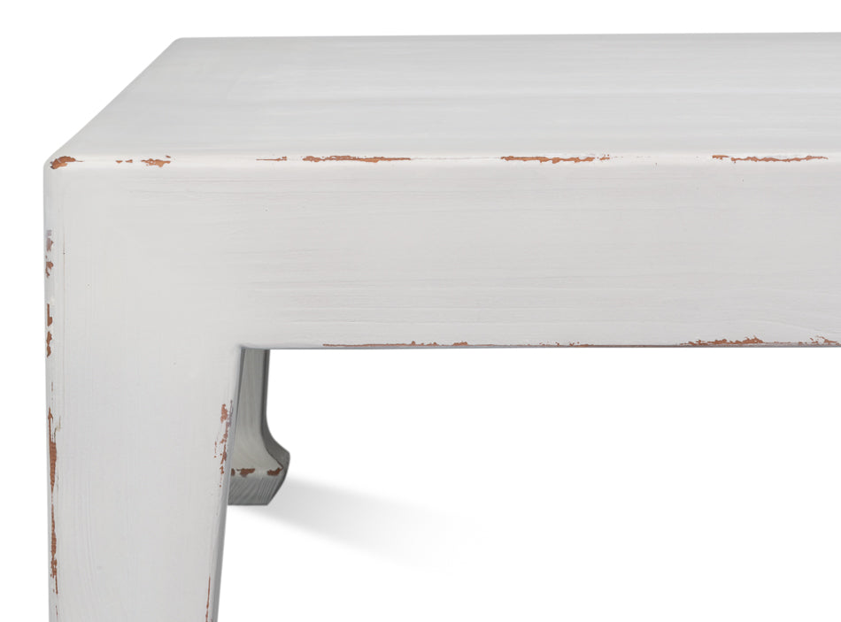 Classic Chinese Cocktail Table, White by Sarreid Ltd - view 6