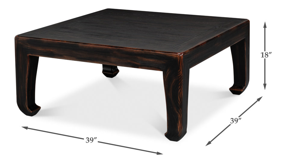Classic Chinese Cocktail Table by Sarreid Ltd - view 7