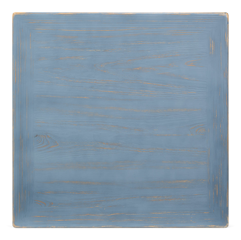 Classic Chinese Cocktail Table, Blue by Sarreid Ltd - view 8