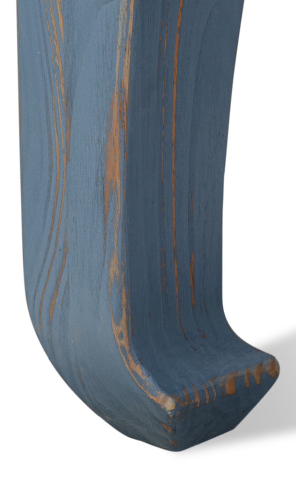 Classic Chinese Cocktail Table, Blue by Sarreid Ltd - view 11