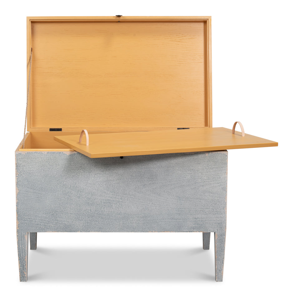 Trunk Side Table W/Secret Storage by Sarreid Ltd - view 3