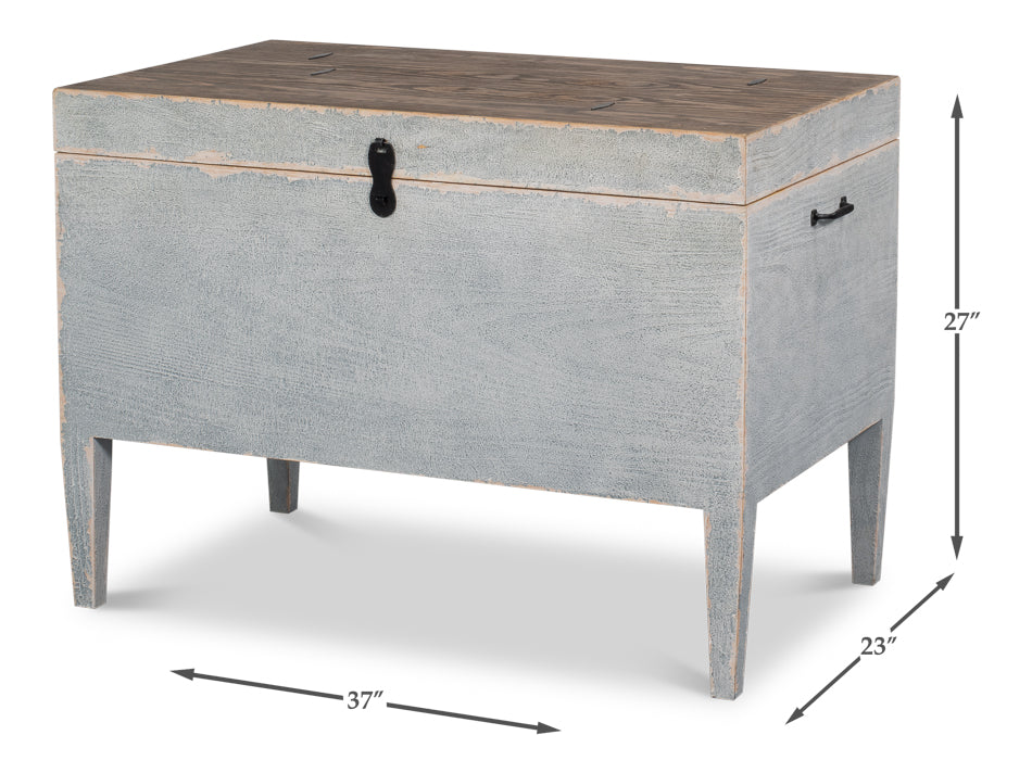 Trunk Side Table W/Secret Storage by Sarreid Ltd - view 7