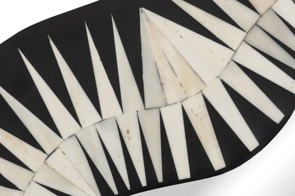 Meridian Bone Inlay Mirror by Sarreid Ltd - view 5
