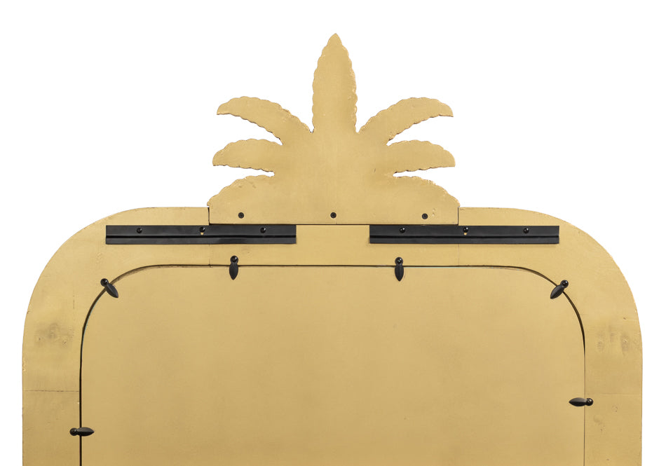 Gilded Pineapple Crest Mirror by Sarreid Ltd - view 8