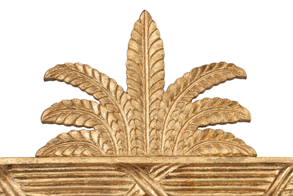 Gilded Pineapple Crest Mirror by Sarreid Ltd - view 4