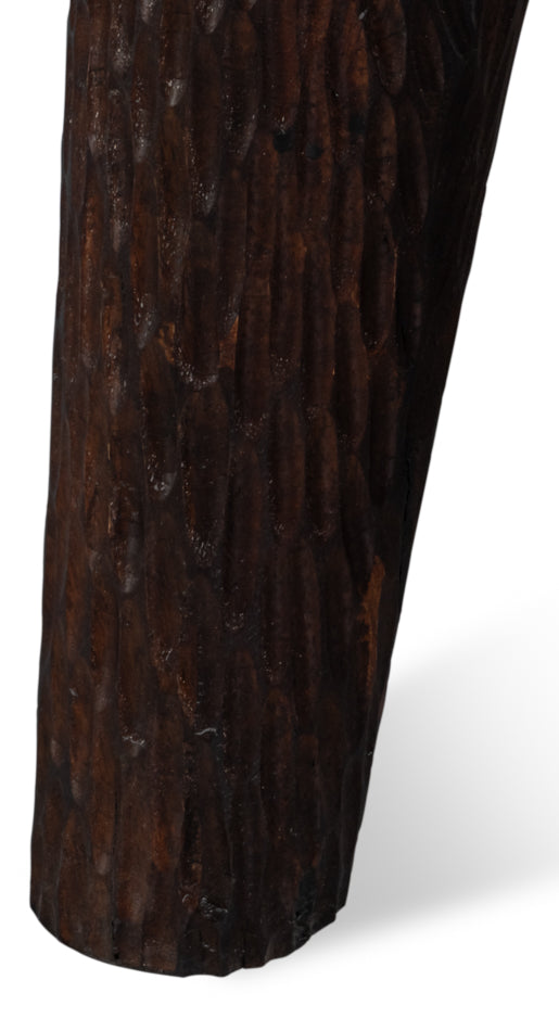 Molten Carved Side Table by Sarreid Ltd - view 10