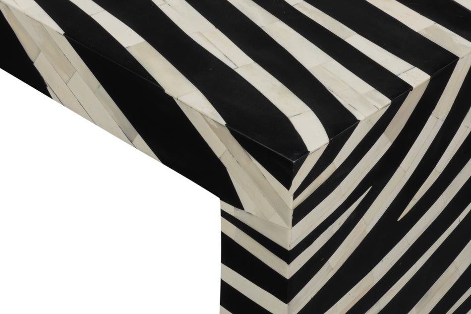 Meridian Bone Inlay Cocktail Table by Sarreid Ltd - view 10