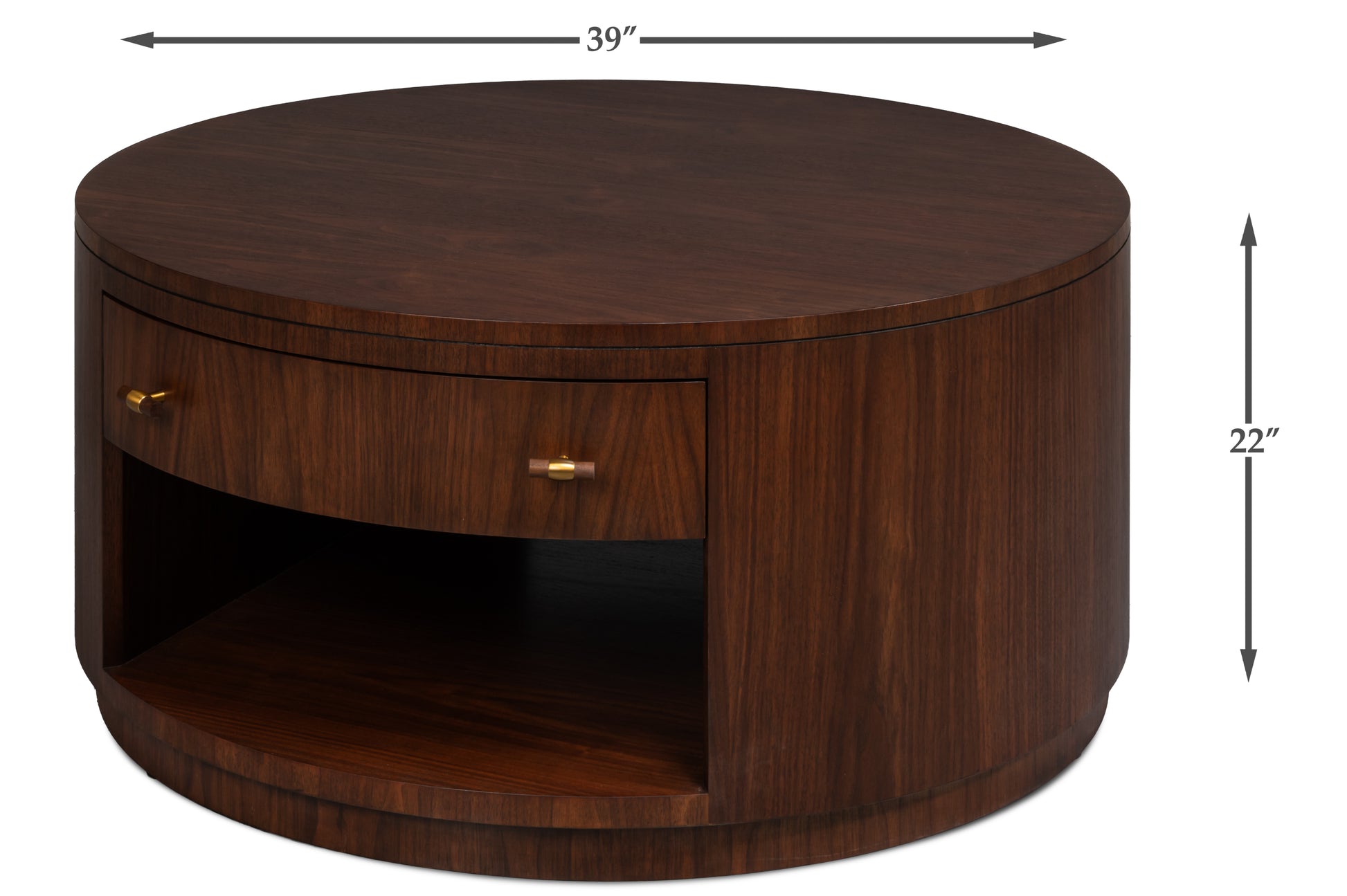 Vero Cocktail Table Dark Walnut by Sarreid Ltd - view 7