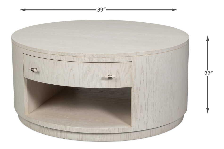 Vero Cocktail Table Working White by Sarreid Ltd - view 7