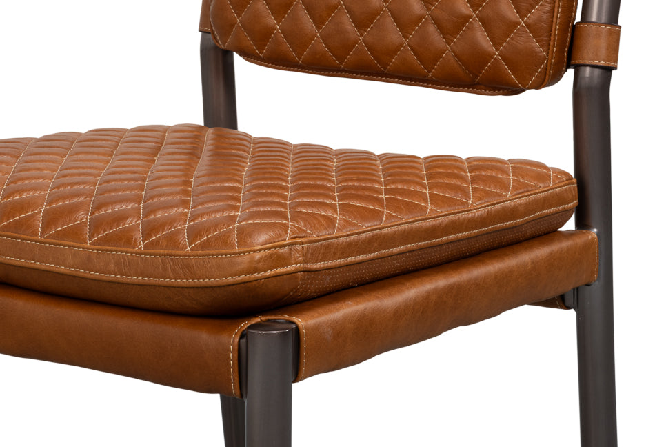 Harley Counter Stool, Quilted by Sarreid Ltd - view 3