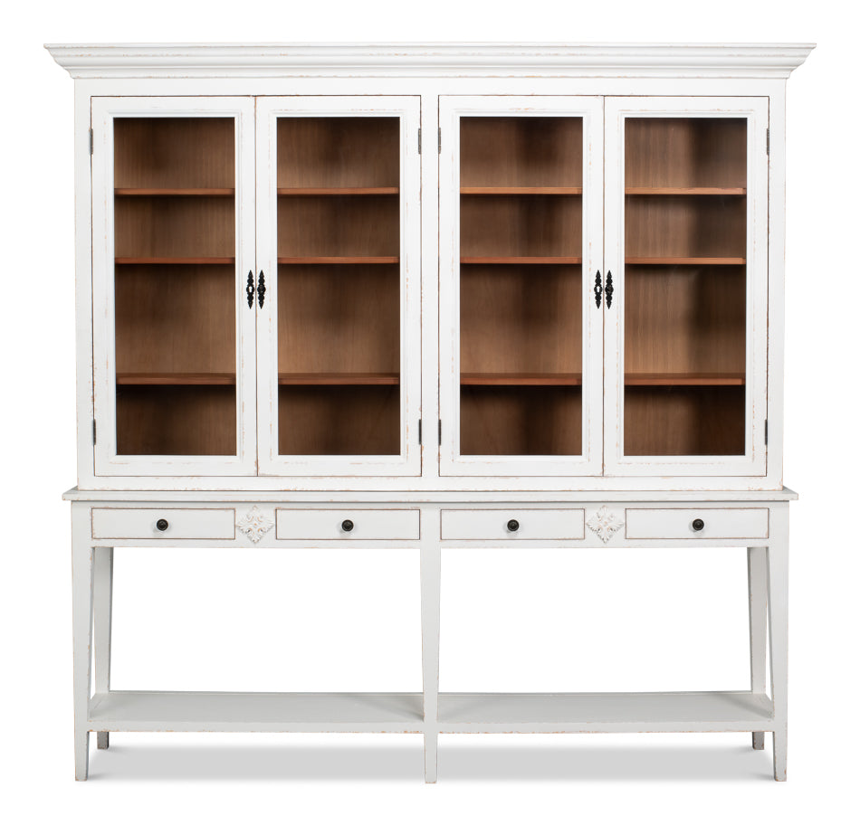 Beacon Hill Display Case, White by Sarreid Ltd - view 2