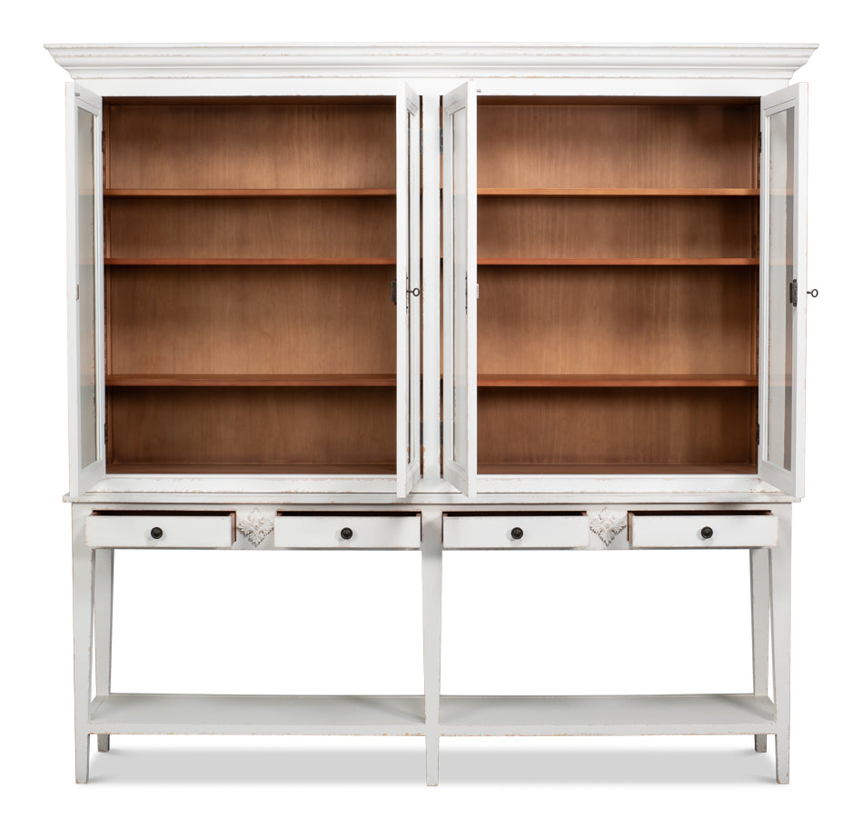 Beacon Hill Display Case, White by Sarreid Ltd - view 3