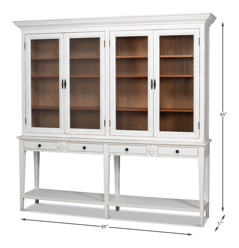 Beacon Hill Display Case, White by Sarreid Ltd - view 7