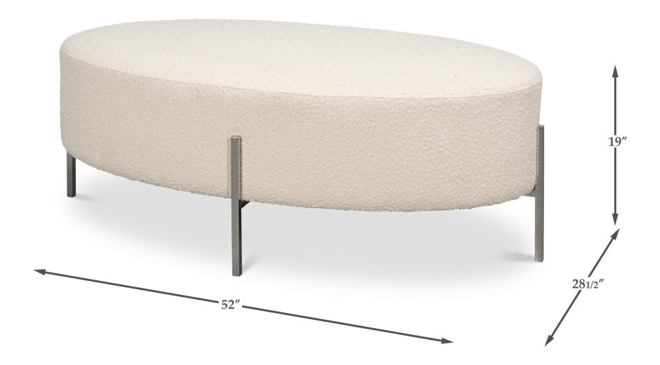 Hoff Ottoman by Sarreid Ltd - view 7