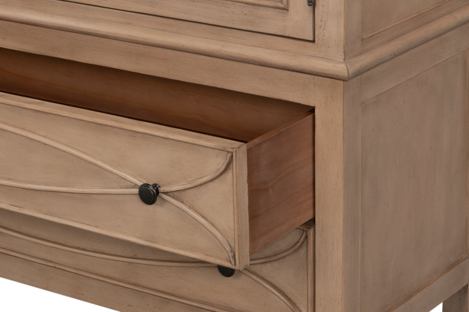 Cecile Bookcase, Beige by Sarreid Ltd - view 10